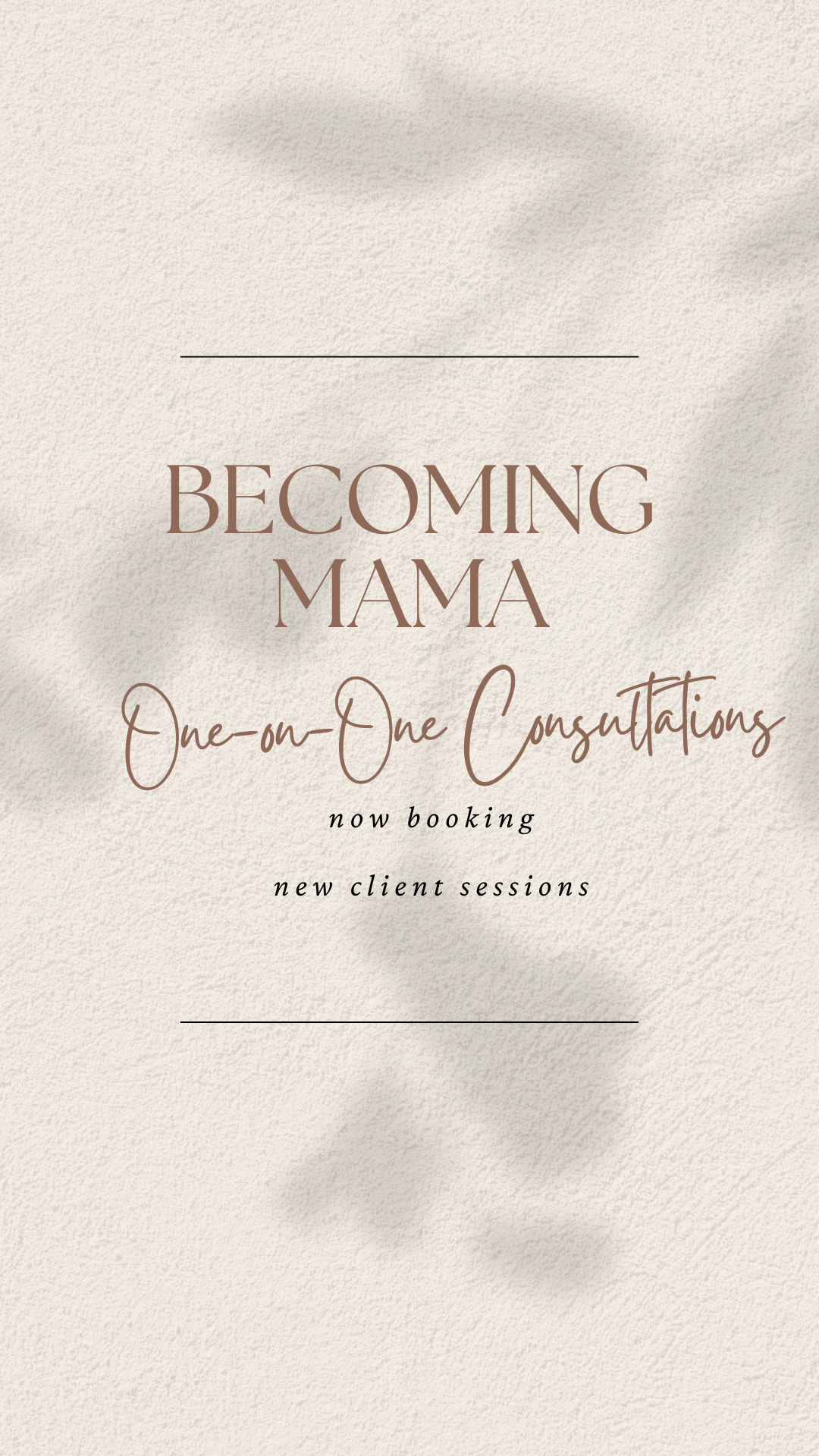 One-on-One Conultations